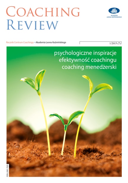 Coaching Review: Psychologiczne inspiracje, efektywność coachingu, coaching menedżerski. Anna Syrek-Kosowska
